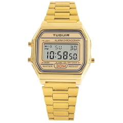 Relógio Feminino Tuguir Dourado Digital TG30055