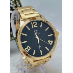 Relógio Masculino Tuguir Dourado TG30178