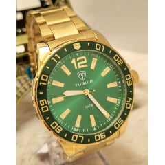 Relógio Masculino Tuguir Dourado TG30196