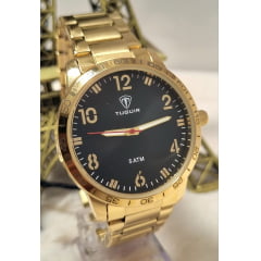 Relógio Masculino Tuguir Dourado TG30258