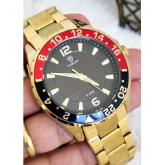 Relógio Masculino Tuguir Dourado TG30439