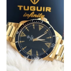 Relógio Masculino Tuguir Dourado TGI37110