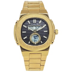Relógio Tuguir Anadigi Dourado TG30332 Relógio Tuguir Anadigi Dourado TG30332