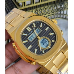 Relógio Tuguir Anadigi Dourado TG30332