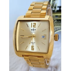 Relógio Banhado a Ouro VIP MHO2138C