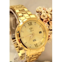 Relógio Feminino Banhado a Ouro VIP MA1401