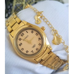 Relógio Newrex Feminino Dourado W1694lV2