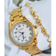 Relógio Newrex Feminino Dourado W1694lB