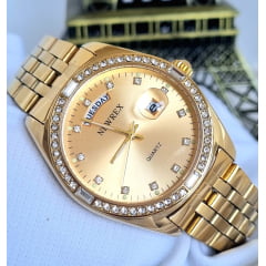 Relógio Banhado a Ouro Newrex W4646G
