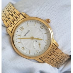 Relógio Feminino Dourado Newrex w1671l