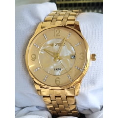 Relógio Feminino Dourado Newrex w2124