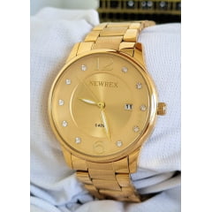 Relógio Feminino Dourado Newrex W2126