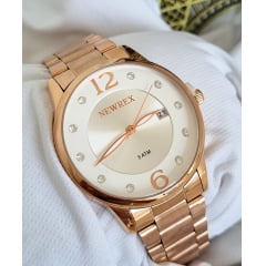 Relógio Feminino Newrex W2126 Rose Branco