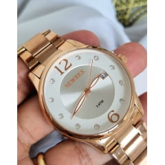 Relógio Feminino Newrex W2126 Rose Branco
