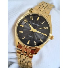 Relógio Newrex Femininino Banhado a ouro W4517lpp