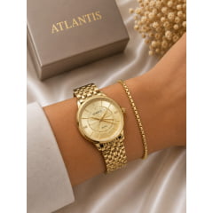 Relógio Newrex Feminino Dourado W1665LK2