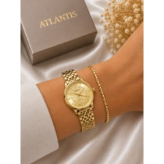 Relógio Newrex Feminino Dourado W1665LK2