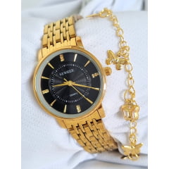 Relógio Newrex Feminino Dourado W1665LP