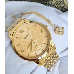 Relógio Newrex Feminino Dourado W1671GK4 Relógio Newrex Feminino Dourado W1671GK4