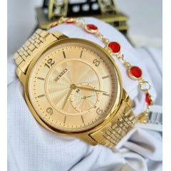 Relógio Newrex Feminino Dourado W1671GK9 Relógio Newrex Feminino Dourado W1671GK9