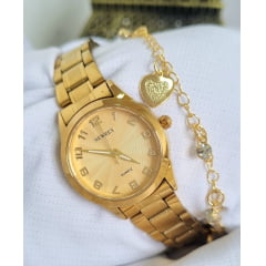 Relógio Newrex Feminino Dourado W1692L
