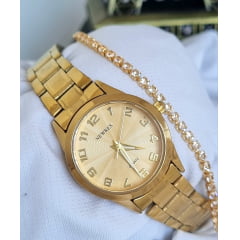 Relógio Newrex Feminino Dourado W1692LK1