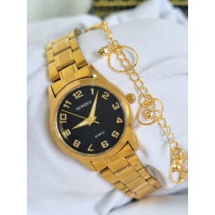 Relógio Newrex Feminino Dourado W1692LP