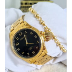 Relógio Newrex Feminino Dourado W1694G