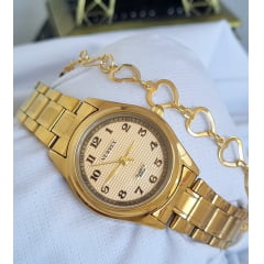 Relógio Newrex Feminino Dourado W1694lDK2