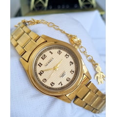 Relógio Newrex Feminino Dourado W1694lDK3