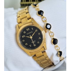 Relógio Newrex Feminino Dourado W1694lP