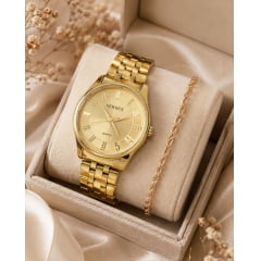 Relógio Newrex Feminino Dourado W4517G
