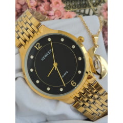 Relógio Newrex Feminino Dourado W4518K1