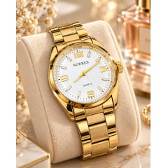 Relógio Newrex Feminino Dourado W4644