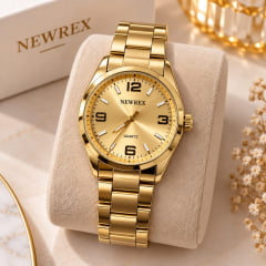 Relógio Newrex Feminino Dourado W4644