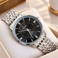 Relógio Newrex Feminino Prata W1665GPP1 Relógio Newrex Feminino Prata W1665GPP1