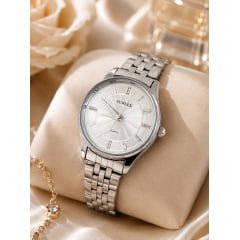 Relógio Newrex Feminino Prata W4517LP