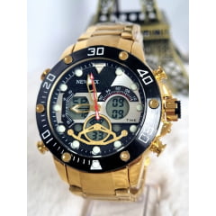 Relógio Newrex Maculilno Anadigi 2303PDD Relógio Newrex Maculilno Anadigi 2303PDD