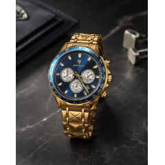 Relógio Masculino Azul Poedgar 815B Relógio Masculino Azul Poedgar 815B