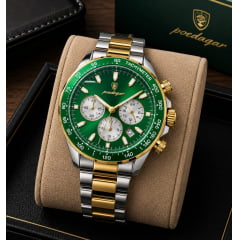Relógio Masculino Verde Poedgar 815B Relógio Masculino Verde Poedgar 815B