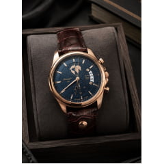 Relógio Poedgar Masculino Couro 802