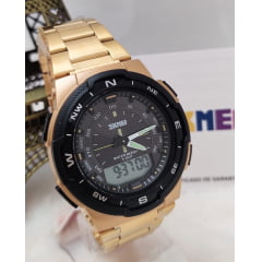 Relógio Masculino Dourado SKMEI 13702