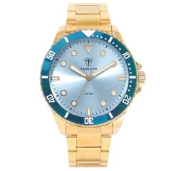 Relógio Masculino Tuguir Dourado TG30188