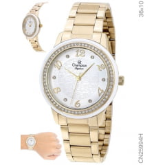 Relógio Champion Feminino Dourado CN25994H
