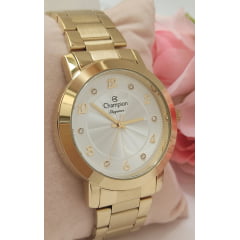 Relógio Feminino Dourado Champion CN26573H 