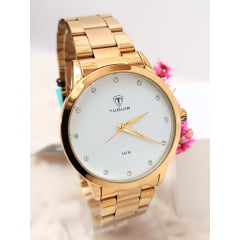 Relógio Feminino Tuguir Dourado TG30007