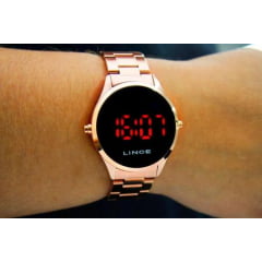 Relógio Lince Digital Dourado MDG4618LVXRX 
