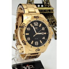 Relógio Banhado a Ouro VIP MH6329D