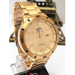Relógio Banhado a Ouro VIP Cronógrafo TH6667