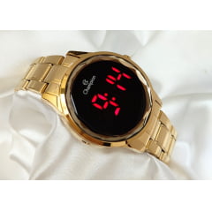 Relógio Champion Digital Feminino Dourado CH40115H
